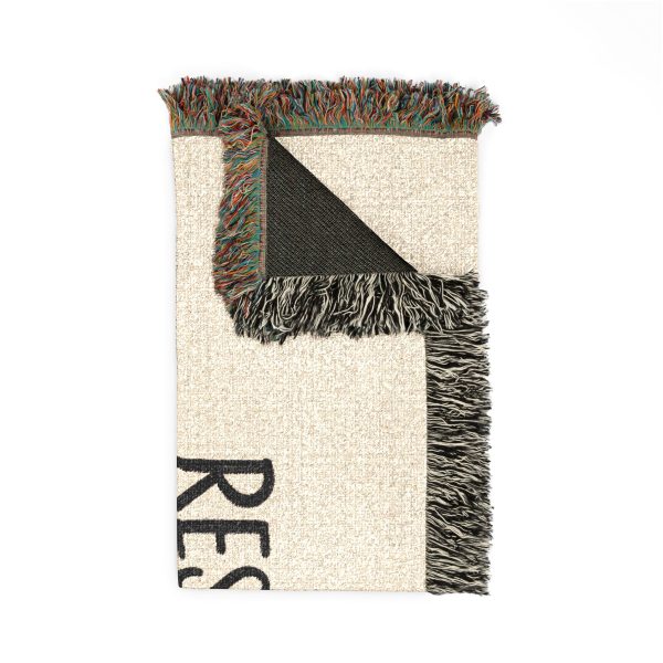Reserved for the Dog Woven Blanket — Cute Cavalier Spaniel Pet Throw