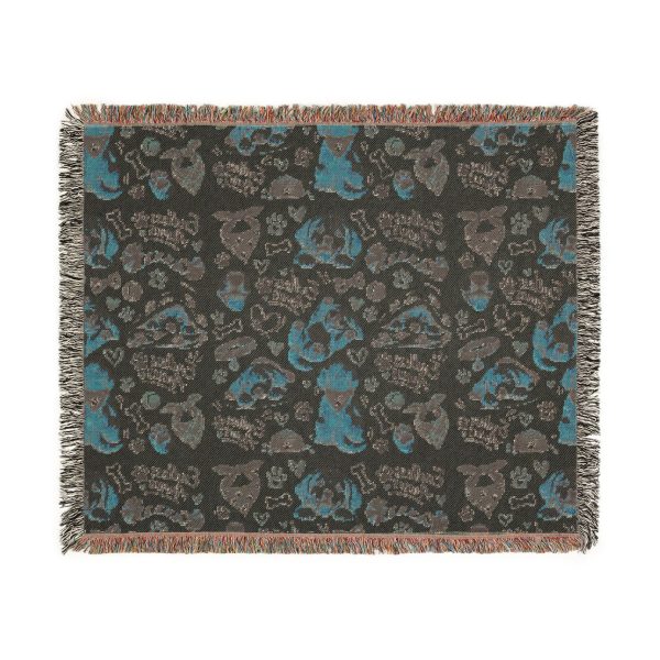 Dog Pattern Woven Blanket – Cute Puppies Throw for Pet Lovers