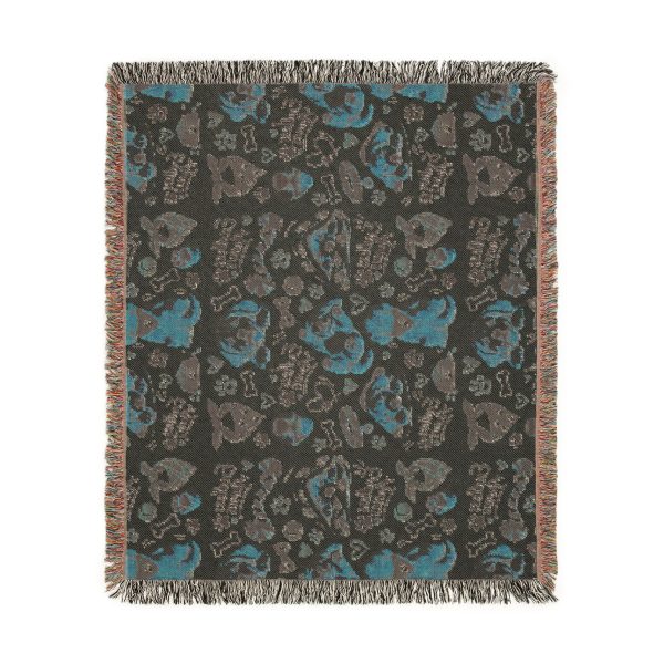 Dog Pattern Woven Blanket – Cute Puppies Throw for Pet Lovers