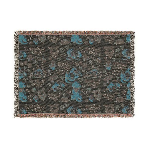 Dog Pattern Woven Blanket – Cute Puppies Throw for Pet Lovers